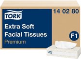 Tork Extra Zachte Facial Tissues, 2-laags, wit, 20x20cm (140280)- 2 x 30 x 100 stuks voordeelverpakking