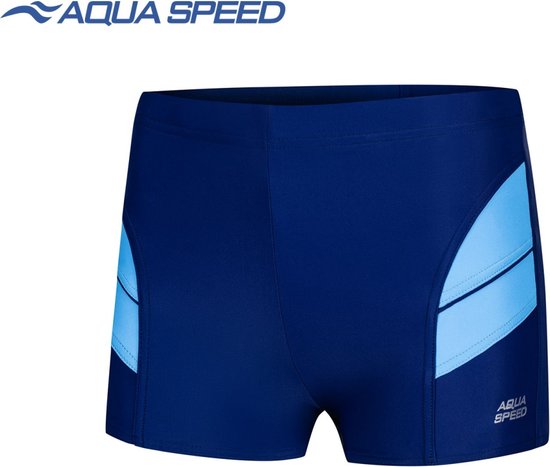 Aqua Speed Andy - Jongens Zwemboxer/ Zwembroek - Marineblauw/Blauw 146