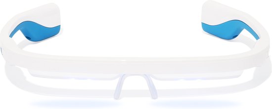AYO+ lichttherapiebril - Ervaar de beste daglichtbril - Gebruiksvriendelijk en effectief alternatief daglichtlamp - Persoonlijke begeleiding via premium AYO-app (inbegrepen) - UNIEK: inclusief rood licht (670 nm) functie voor 'ooggezondheid' - ayo
