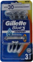 Gillette Blue II Plus Slalom Disposable Scheermesjes- 3 x 8 stuks voordeelverpakking