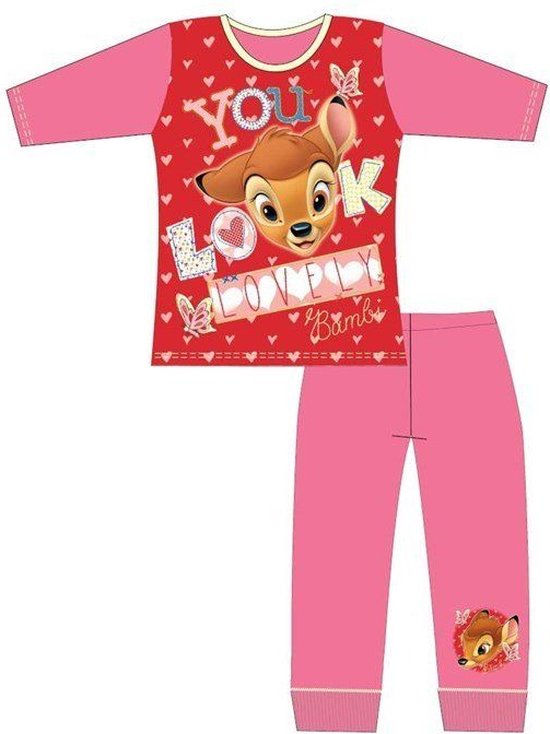 Disney Bambi pyjama - meisjes - You Look Lovely pyama - maat 122/128