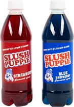 Slush Puppy siroop duo pack (blue rasp&strawberry)