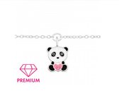 Armband - Panda - Echt Zilver - Cadeau - Verjaardag - Communie