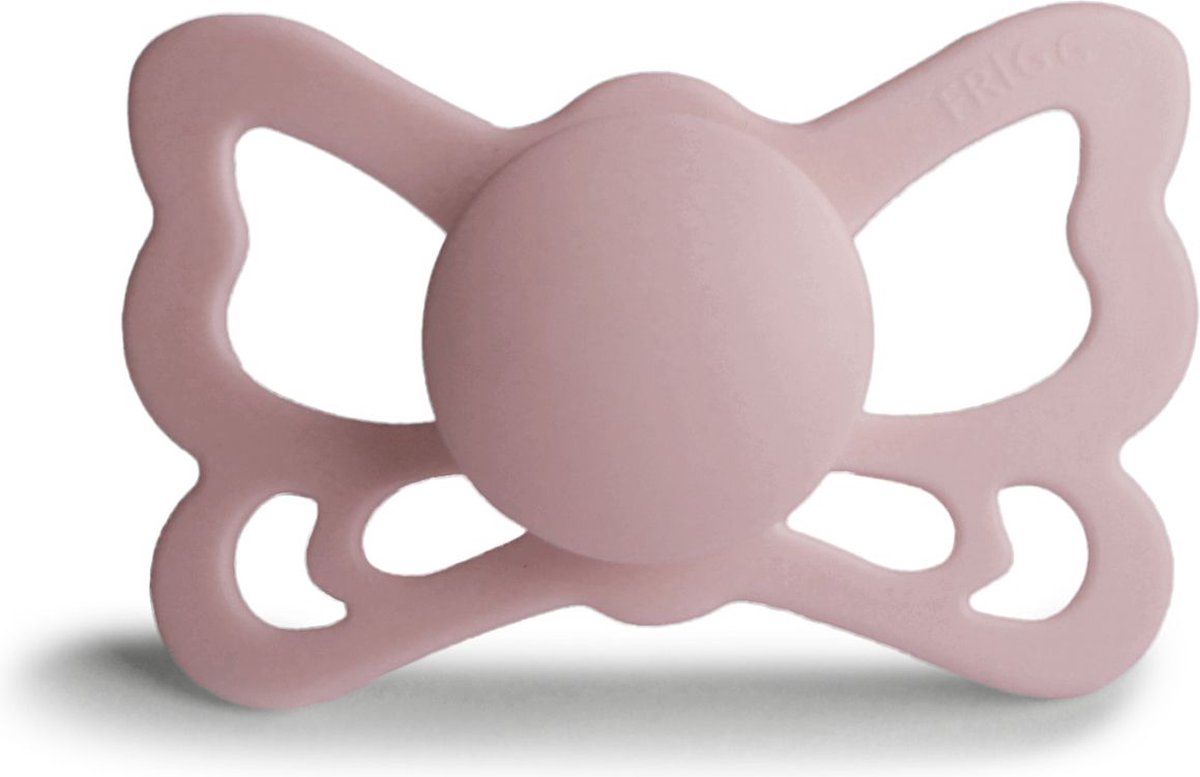 Goedkoopste Frigg butterfly blush - silicone anatomisch - 6-18 maanden