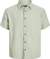 Jack & Jones Overhemd Jcojoshua Structure Shirt Ss 12256023 Desert Sage Mannen Maat - XL