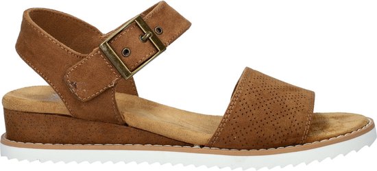 Bobs by Skechers Dessert Kiss dames sandaal - Cognac - Maat 39