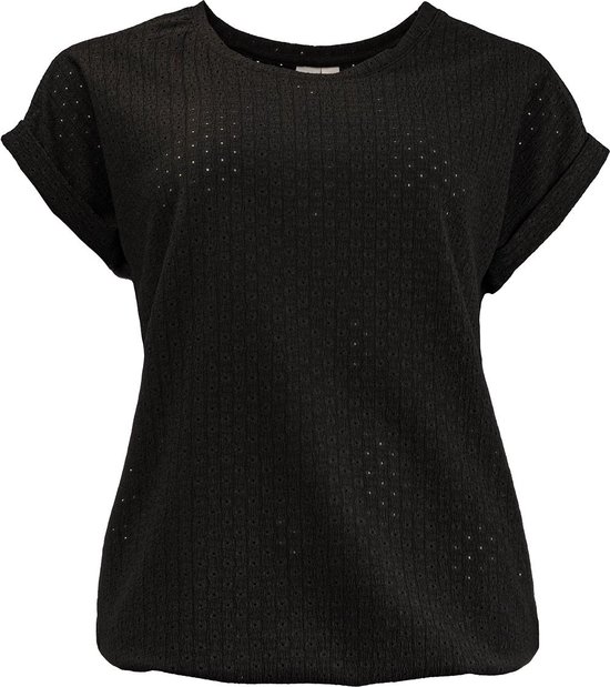 NED T-shirt Brisia Plain Ss Warpy 24s4 U193 01 900 Black Dames Maat - M