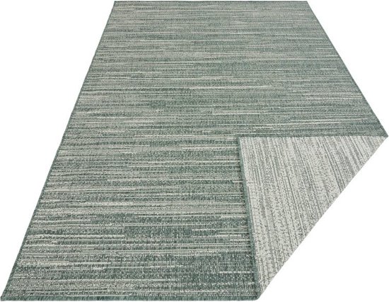 Flycarpets Elle Décoration - Tapis Intérieur & Extérieur - Réversible - Gemini - Melange - Vert - 200x290 cm