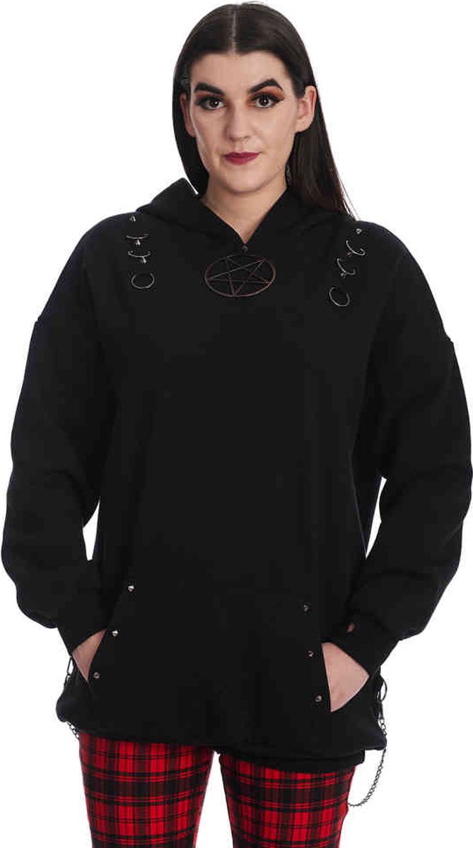 Banned - Helia Hoodie/trui - 2XL - Zwart