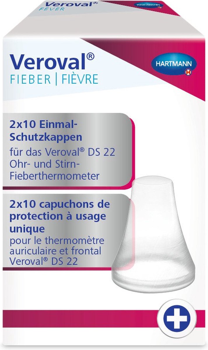 Goedkoopste Wegwerp beschermkapjes - 20 stuks- Voor de Veroval 2-in-1 infraroodthermometer