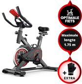 Bol.com Venom Sports Hometrainer Fiets – Fitness Fiets - Indoor Cycle met Lage Instap – Hoge Stabiliteit – Spinningfiets – LCD S... aanbieding