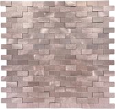 Zelfklevende steenstrip mozaïektegel – Small bricks gold (3D)