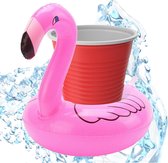 Drankhouder, flamingo, opblaasbaar, luchtmatras, zwemband voor zwembad, cocktailhouder, bierhouder, beker, blikhouder, bier (hoeveelheid)