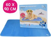 CoolPets Premium Koelmat Hond – 90 x 60 cm – Hondenmat voor verkoeling – Anti-slip mat -non-flow coolgel – Makkelijk schoon te maken – Koelmat voor lang gebruik – Met Citronella en Eucalyptus