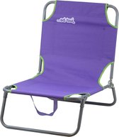 Opvouwbare Strandstoel - Licht en Draagbaar - Ideaal voor Tuin en Strand - Paars beach sling chair