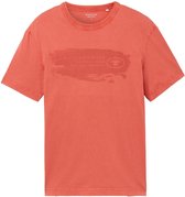 Tom Tailor T-shirt T Shirt Met Print 1040956xx10 26202 Mannen Maat - M