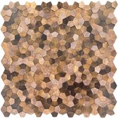Zelfklevende steenstrip mozaïektegel – Mosaic copper (3D)