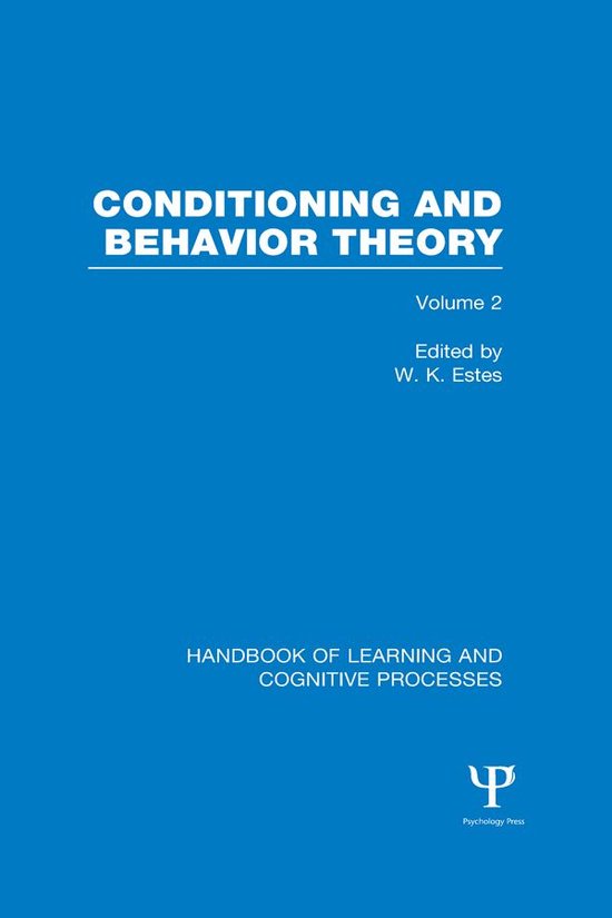 Handbook of Learning and Cognitive Processes (Volume 2) - cover