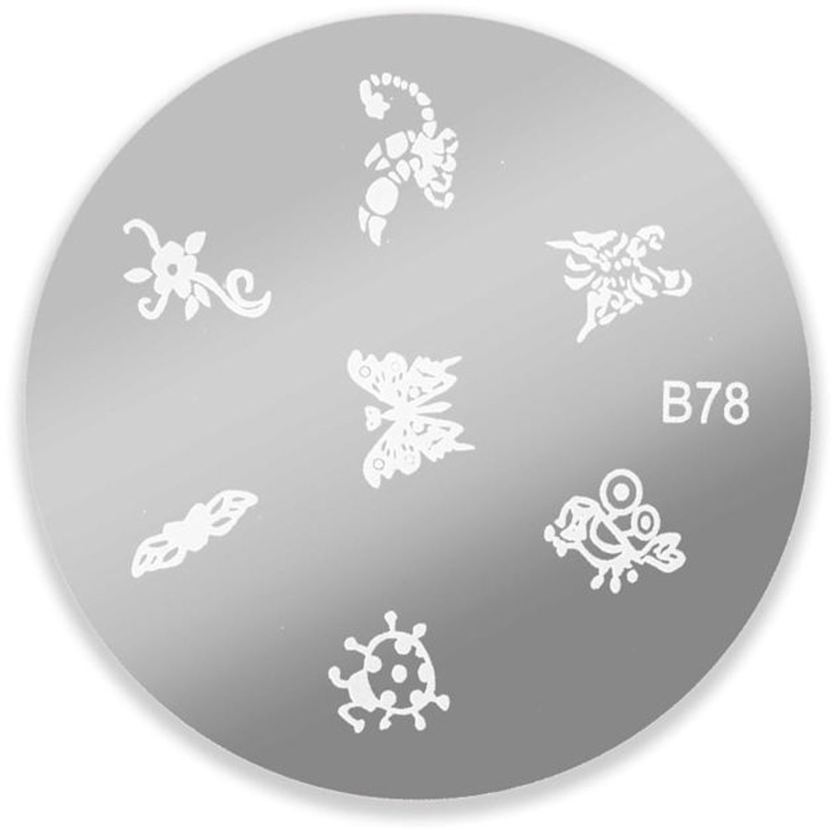 DRM Nail Art Stempelplaat #B78