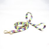 Luxe Halsband riem voor Honden en Katten-110Cm x1 Cm -Contrast