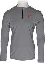 JUSS7 Sportswear - Hardloop Shirt Lange Mouw met Duimgaten - Grijs - S