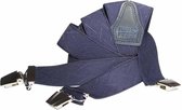 Pierre Mouton Musette Bretel - Bretels - Volwassenen - Heren - Donkerblauw - 120cm - 3 brede clips - M - L