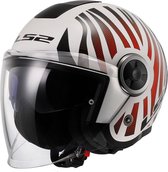 LS2 OF620 Classy Cool White Wineberry-06 M - Maat M - Helm