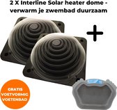 2x Interline Solar heater bol 5L - Pool Heater - Zwembadverwarming - Solarbol - Solar Zwembad Verwarming - Zwembad Verwarmen - Solar Verwaming Zwembad - 2 stuks - Inclusief gratis voetvormig voetenbad