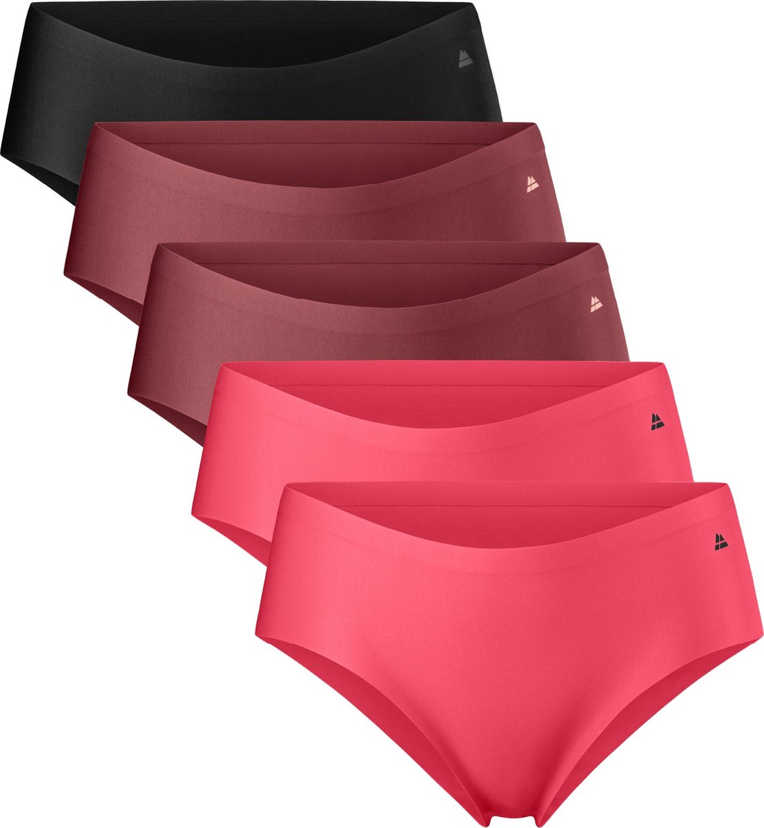 DANISH ENDURANCE Naadloze Hipsters voor Dames - Sporten & Iedere dag - 5-pack- Meerkleurig - Maat XL