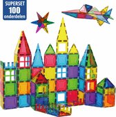 MaroGear © Magnetisch speelgoed - Magnetische Bouwstenen / Magnetic Tiles - Montessori Speelgoed - 100 onderdelen