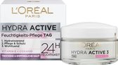L'Oréal Hydra Active 3 Gezichtscrème voor Droge Gevoelige Huid - 50 ml