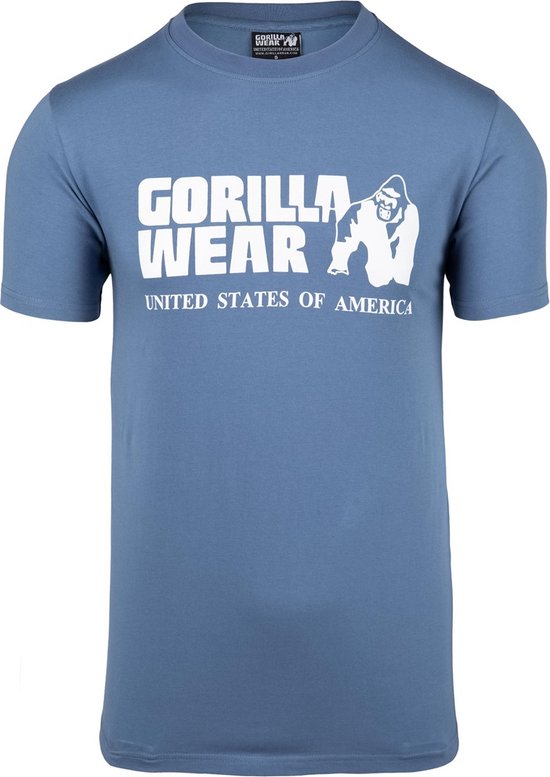 Gorilla Wear Classic T-shirt - Coronet Blauw - 4XL