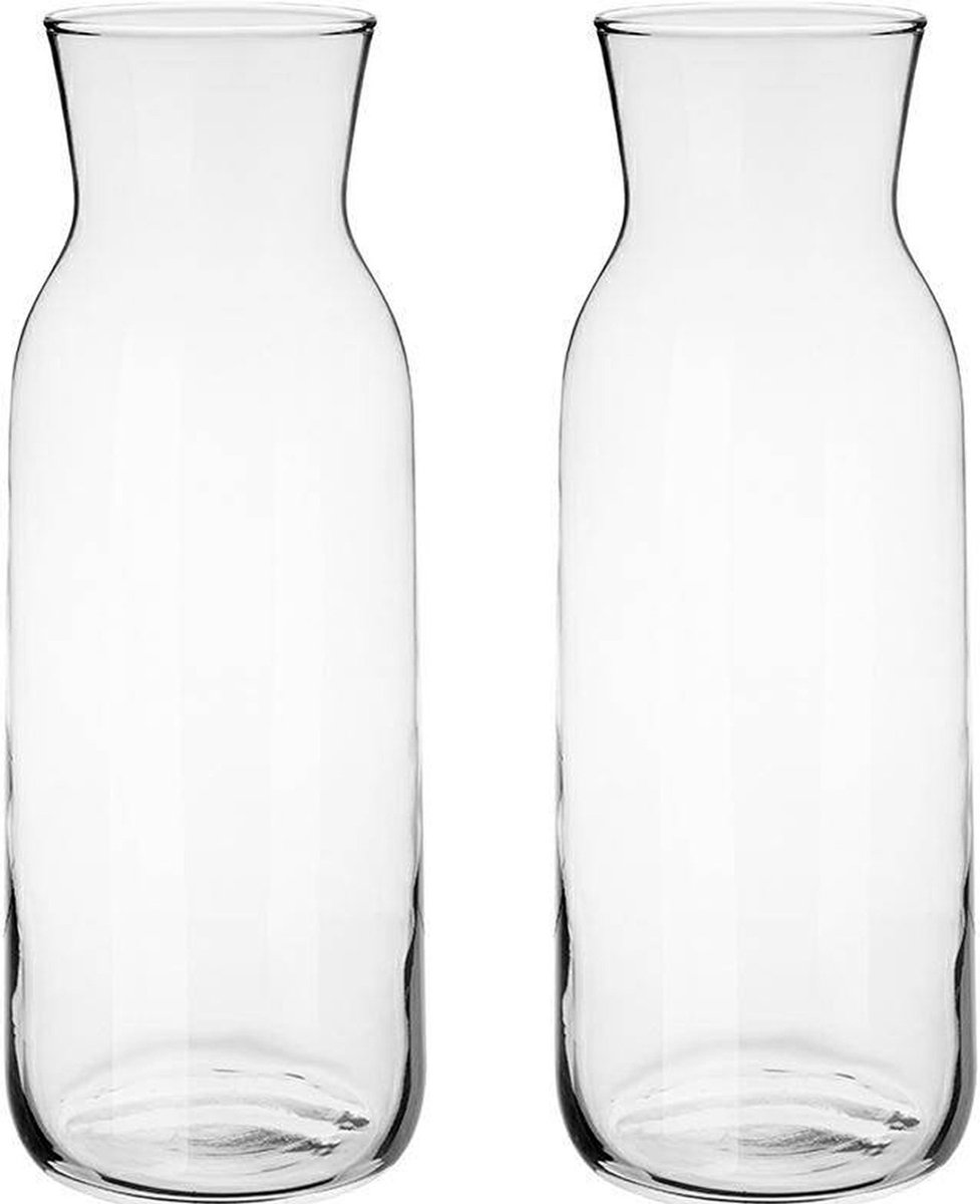 Glasmark Waterkan - 2x - 1L - glas - waterkaraf - schenkkan