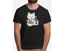 Fortune Ramen Cat - T Shirt - Anime - AnimeFan - AnimeLover - Otaku - AnimeLiefhebber - AnimeGemeenschap - AnimeVerslaafde - Japan - Tokyo - Samurai