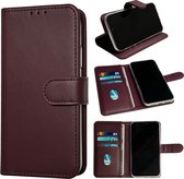 Casemania Hoesje Geschikt voor Samsung Galaxy A55 - Bordeaux - Portemonnee Book Case - Kaarthouder & Magneetlipje