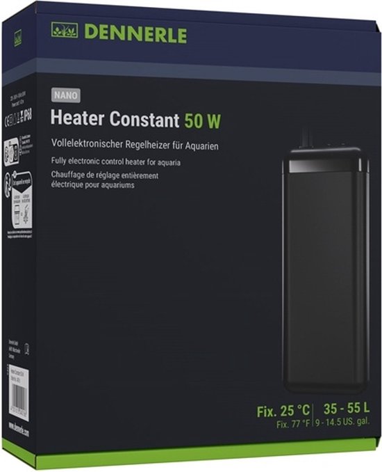 Dennerle Nano Heater Constant - Aquarium Verwarming 50W