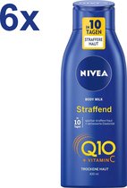 Nivea - Lait corporel Q10 Energy+ - Renforcement de la peau - 6x 400 ml - Pack économique