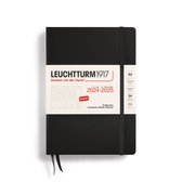 Leuchtturm1917 academic weekplanner - agenda - 18 maanden 2024 - 2025 - hardcover - A5 - zwart