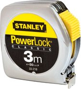 STANLEY Rolbandmaat Powerlock - 3 m - 12.7 mm - Metaal