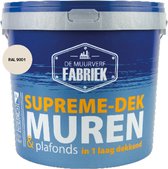 Supreme-dek | RAL 9001 | 10 liter | DE MUURVERFFABRIEK