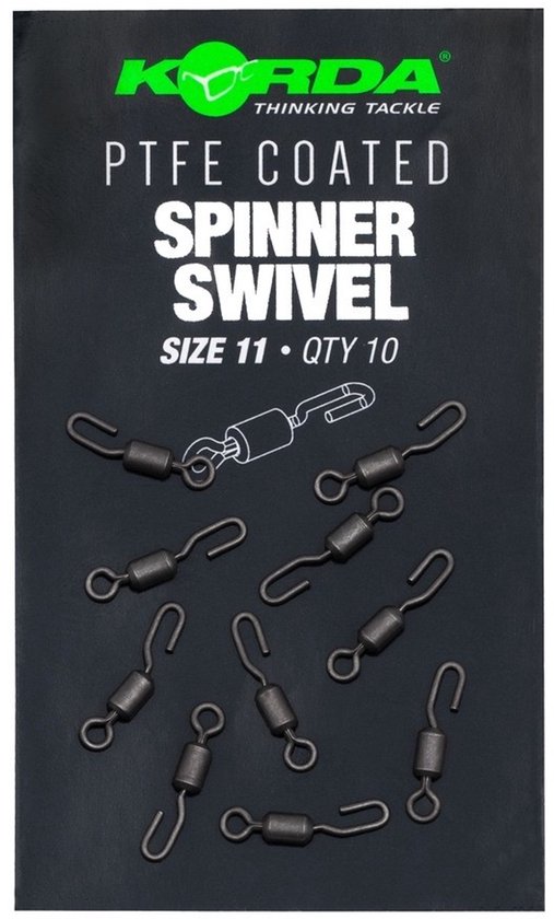 Korda PTFE Spinner Swivel Size 11 - End Tackle van Korda — afbeelding 2