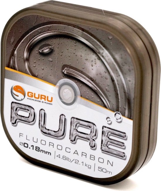 Guru - Pure Fluorocarbon - 0.18mm - 50m - Transparant van Guru — afbeelding 3