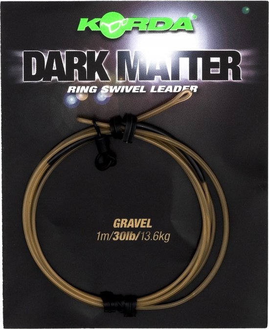Korda Camouflage Leaders + Ringwartel - Clay Brown - Bruin van Merkloos — afbeelding 2