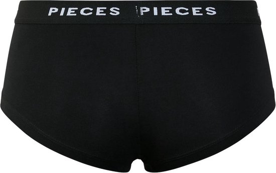 Pieces 4-Pack Dames shorts - Solid - M - Zwart