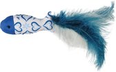 Flamingo - KattenspeeIgoed Ice Vis met Veren - Blauw - 19 x 11 x 2.5 cm