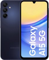 Bol.com Samsung Galaxy A15 5G - 128GB - Blue black aanbieding
