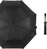 JL BREAKER Paraplu - Opvouwbaar - Inklapbaar - Lichtgewicht - Cadeau - 8 ribben - ø 122 cm - Zwart