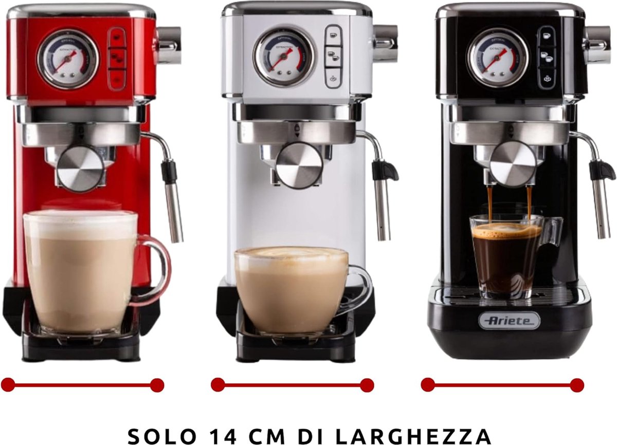 Ariete 1381/14 Moderna Espressomachine 15 bar wit - afbeelding 3