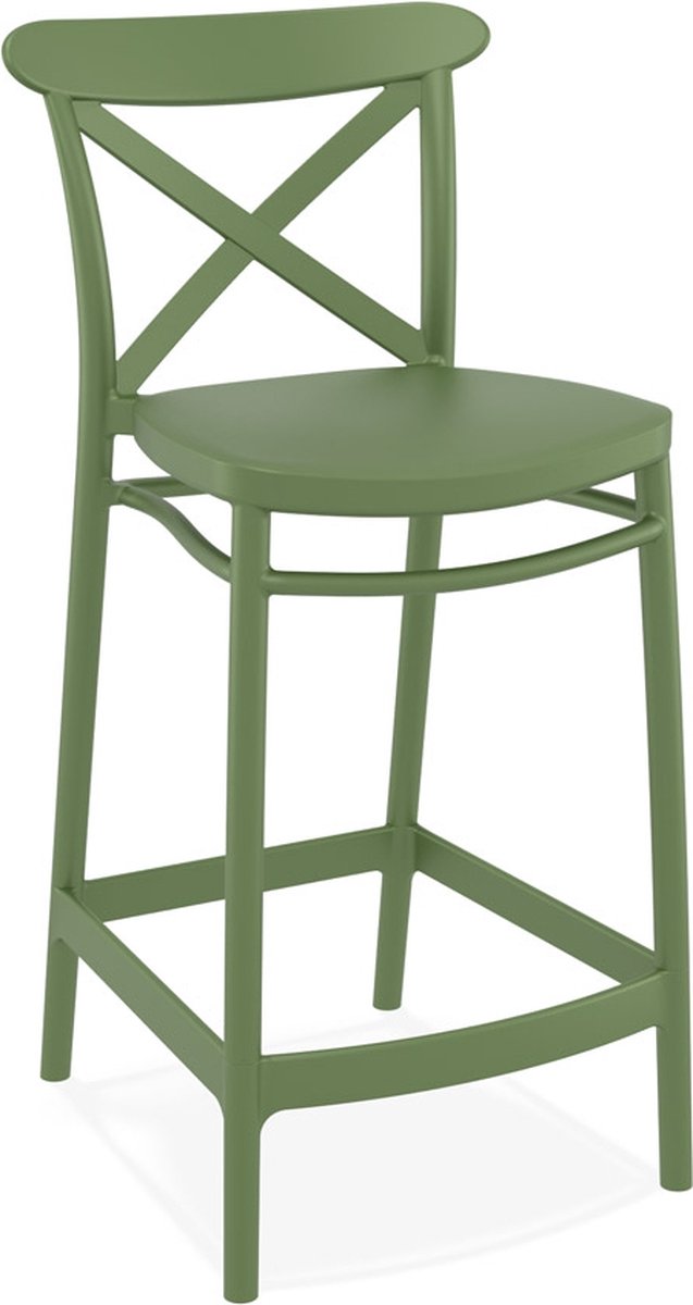 Goedkoopste Alterego - BERLIOZ - Middelhoge snackkruk - Groen - 50x45x96 cm