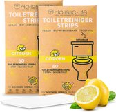 Natuurlijke WC reiniger Vellen - 120 Duurzame Toiletreiniger Strips – Citroen – Vegan – Zero Waste